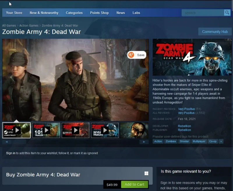 Linux에서 Zombie Army 4: Dead War를 플레이하는 방법