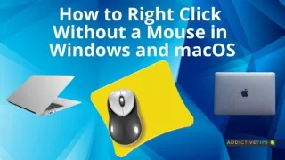 Come fare clic con il tasto destro senza mouse in Windows e macOS