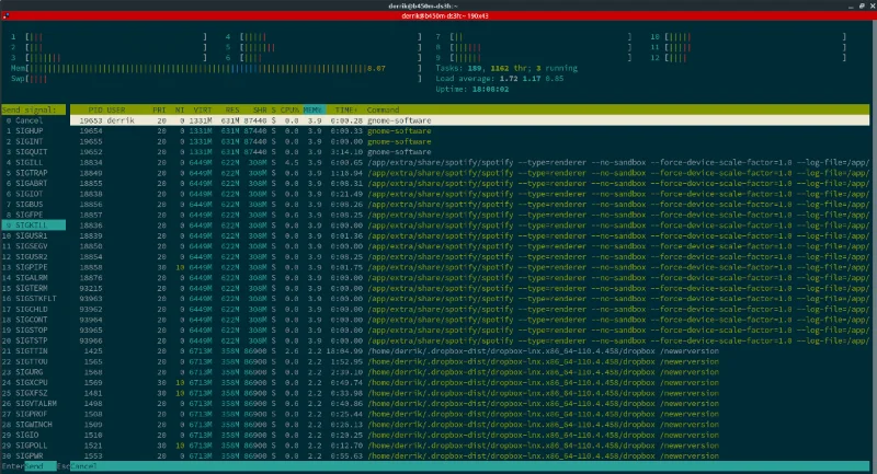 Linux에서 프로세스를 죽이는 방법