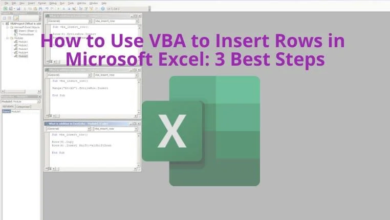 Come utilizzare VBA per inserire righe in Microsoft Excel: 3 passaggi migliori