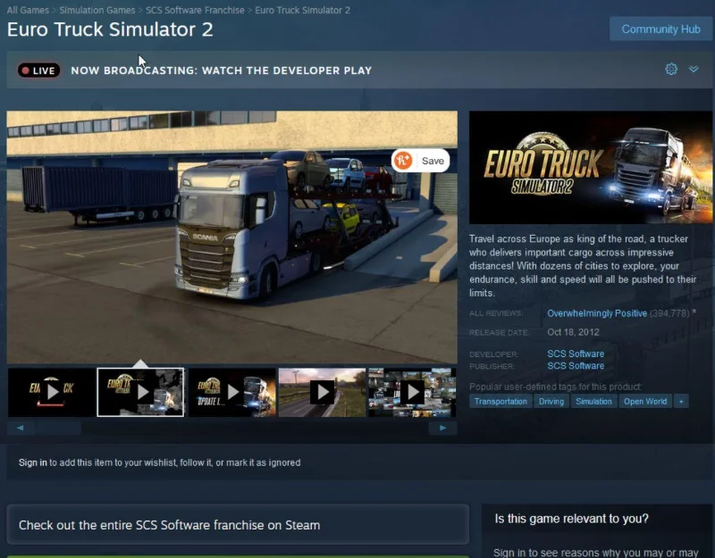 كيف تلعب Euro Truck Simulator 2 على Linux