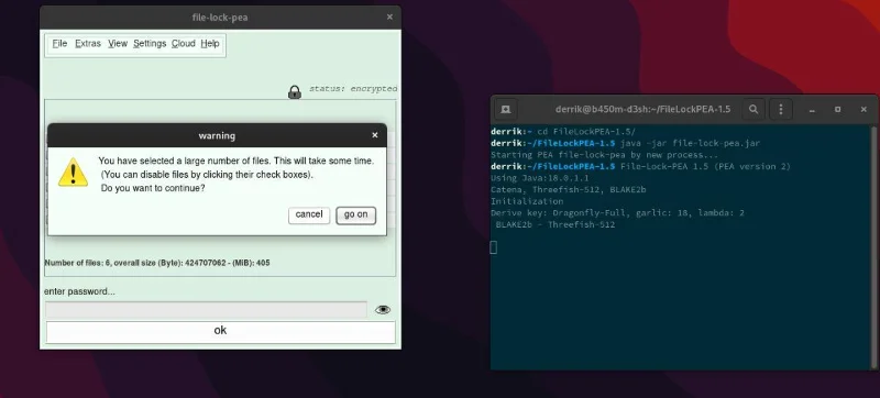 파일 잠금 PEA를 사용하여 Linux에서 파일을 암호화하는 방법