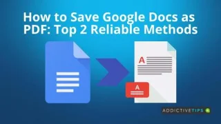 So speichern Sie Google Docs als PDF: Die zwei zuverlässigsten Methoden