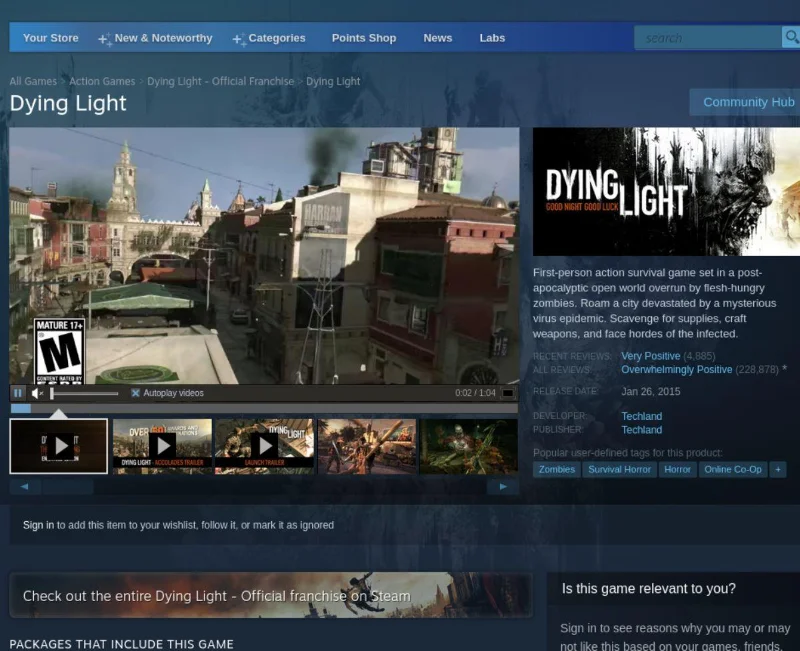 Как играть в Dying Light на Linux