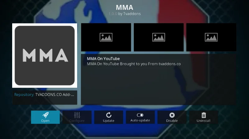 Componente aggiuntivo MMA Streams per Kodi: installazione e panoramica