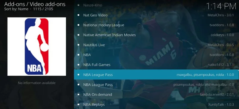 Regardez la diffusion en direct de la NBA sur Kodi&nbsp;: modules complémentaires officiels et tiers