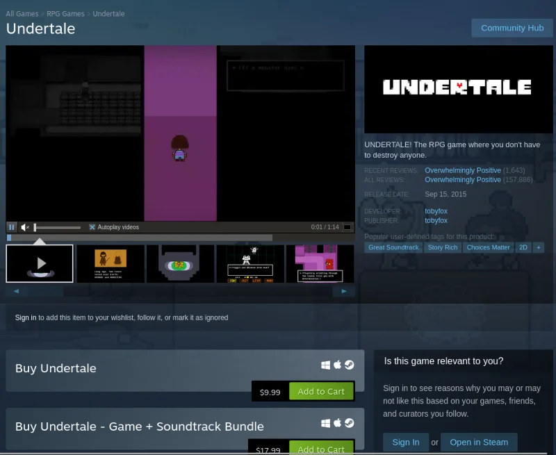 Как играть в Undertale на Linux