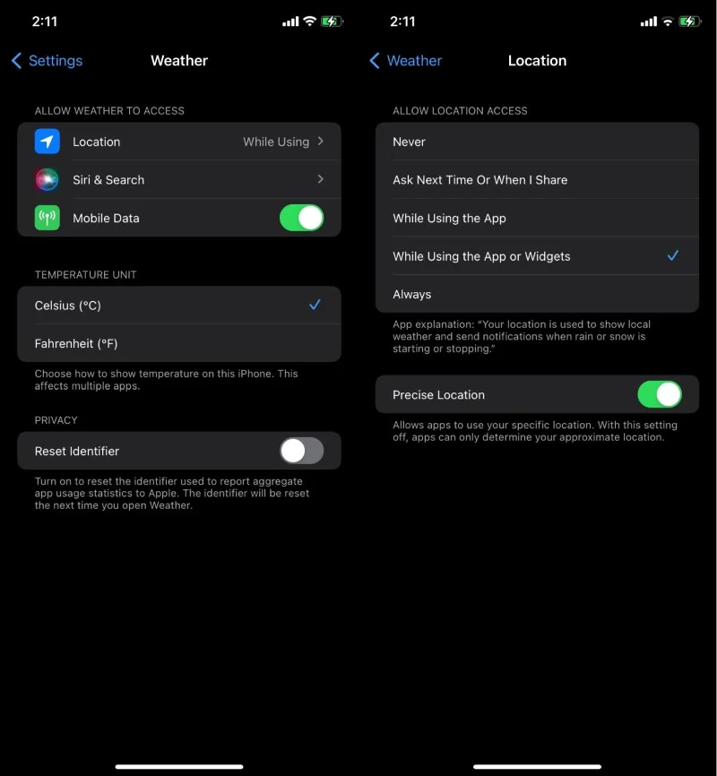 Come risolvere l'app Meteo che non si aggiorna su iPhone