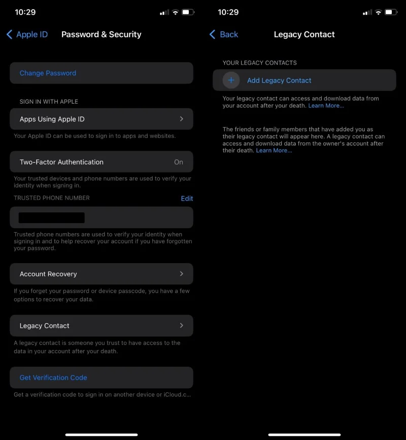 Как создать устаревшие контакты iOS 15