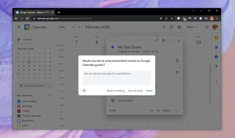 So stornieren Sie ein Google Kalender-Ereignis