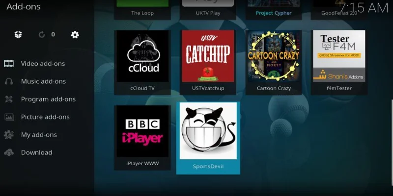 Componente aggiuntivo SportsDevil per Kodi: come installare SportsDevil in pochi minuti