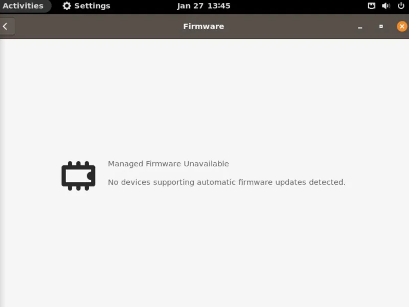 Actualización de firmware en Pop!_OS