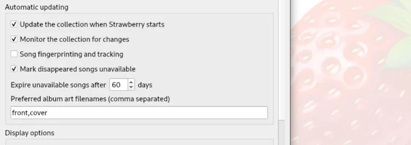 Strawberry를 사용하여 Linux에서 음악 구성