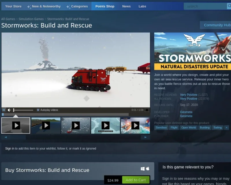 Stormworks 설치: Linux에 빌드 및 구조