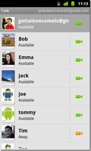 모든 Android 기기에서 화상 채팅으로 Google Talk 설치