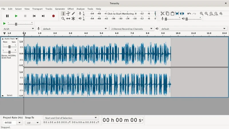 Come installare l'editor audio Tenacity su Linux
