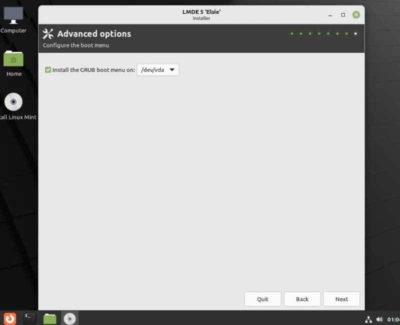 كيفية تثبيت Linux Mint Debian الإصدار 5 "Elsie"