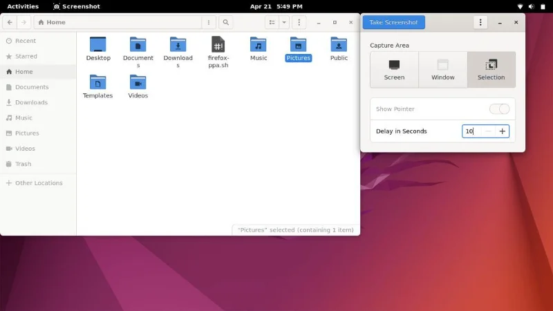 Ubuntu Linux에서 스크린샷을 찍는 방법