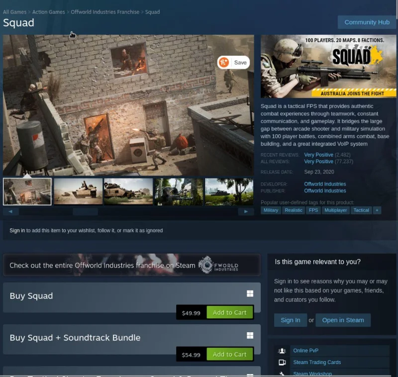 كيف تلعب Squad على Linux