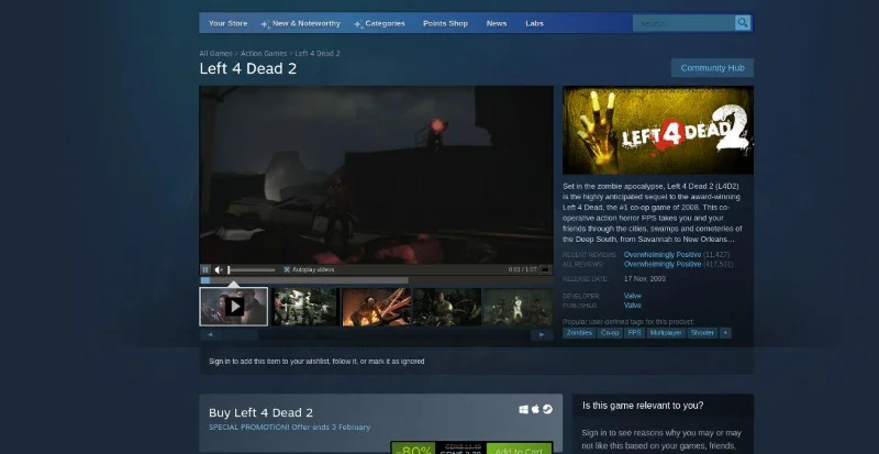 كيف تلعب Left 4 Dead 2 على Linux