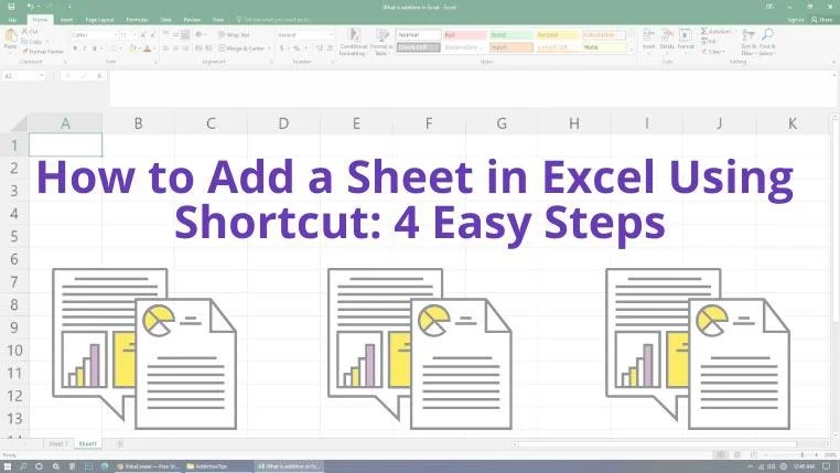 So fügen Sie mithilfe einer Verknüpfung ein Blatt in Excel hinzu: 4 einfache Schritte