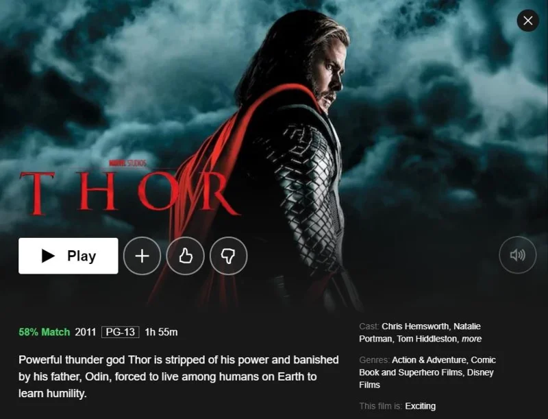 Comment regarder Thor sur Netflix