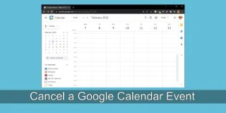 So stornieren Sie ein Google Kalender-Ereignis