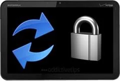 Как восстановить и повторно заблокировать планшет Motorola XOOM