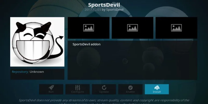 Componente aggiuntivo SportsDevil per Kodi: come installare SportsDevil in pochi minuti