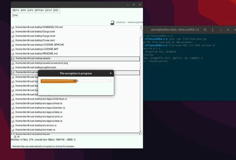 파일 잠금 PEA를 사용하여 Linux에서 파일을 암호화하는 방법