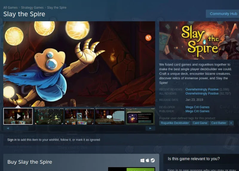 كيف تلعب Slay the Spire على Linux