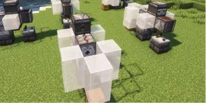 Automatische Hühnerfarm in Minecraft