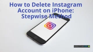 iPhoneでInstagramアカウントを削除する方法：段階的な方法