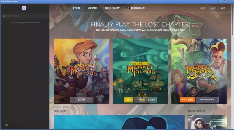 كيفية تشغيل GOG Galaxy على نظام Linux