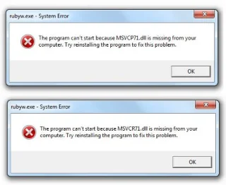 修復 Windows 7 中的 Msvcp71.dll 和 Msvcr71.dll 丟失錯誤