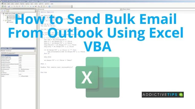 So senden Sie Massen-E-Mails aus Outlook mit Excel VBA