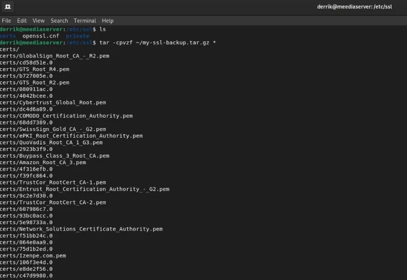 كيفية عمل نسخة احتياطية من موقع الويب الخاص بك واستعادته على نظام Linux