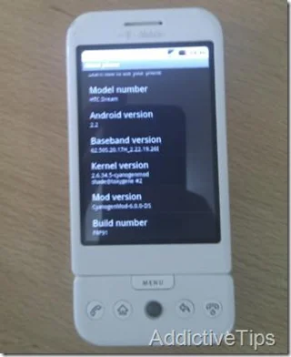 방법: HTC Dream G1에 CyanogenMod 6 Android 2.2 Froyo 설치