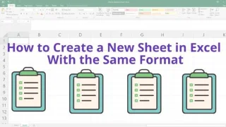 So erstellen Sie ein neues Blatt in Excel mit demselben Format