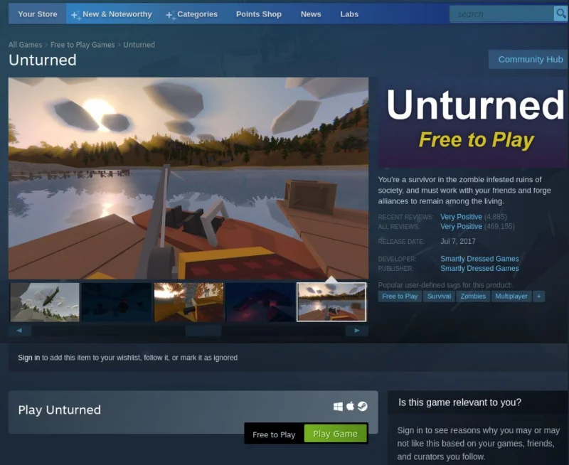 كيف تلعب Unturned على Linux