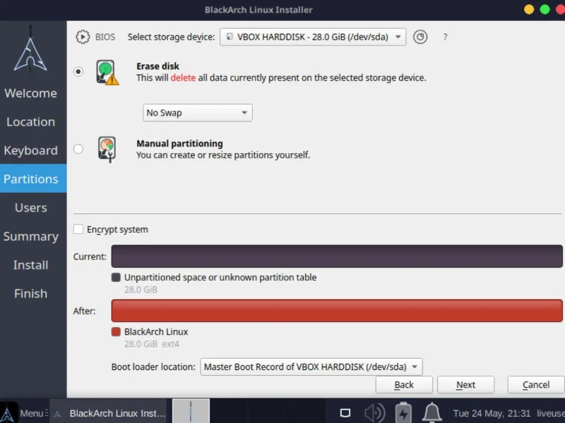 Как установить BlackArch Linux