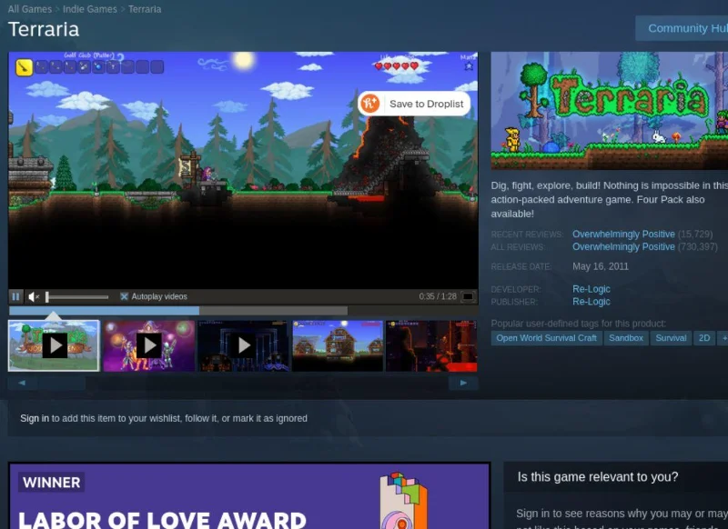 Adicionar Terraria ao carrinho