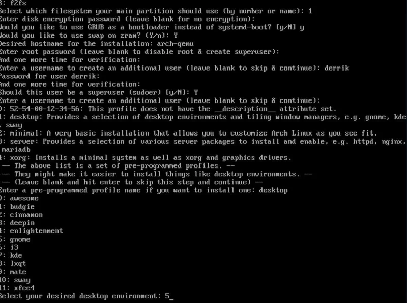 Cum se utilizează Archinstall pe Linux
