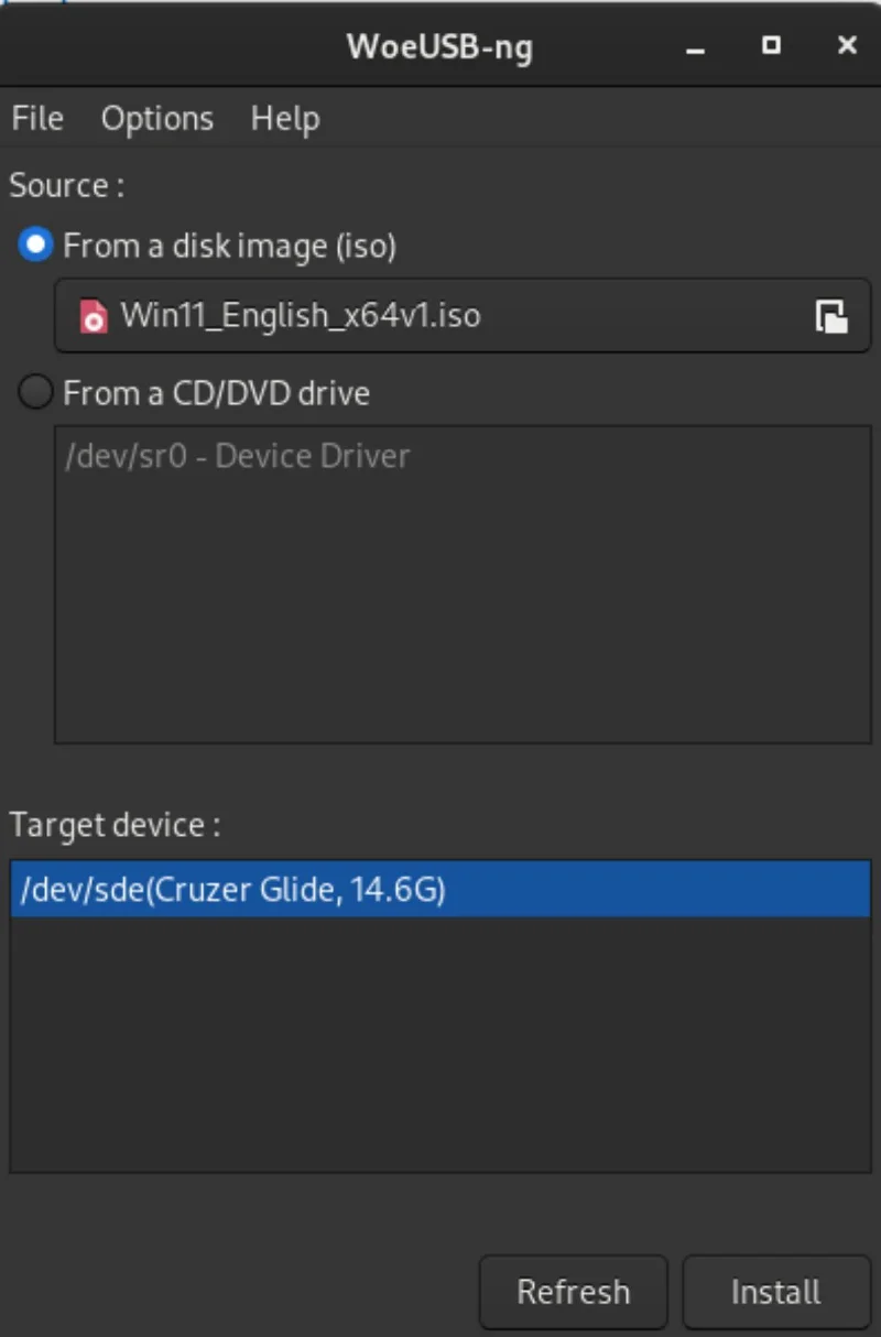 كيفية إنشاء Windows 11 USB قابل للتمهيد على نظام Linux