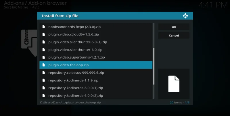 Das Loop-Kodi-Addon: So installieren Sie Loop für Kodi