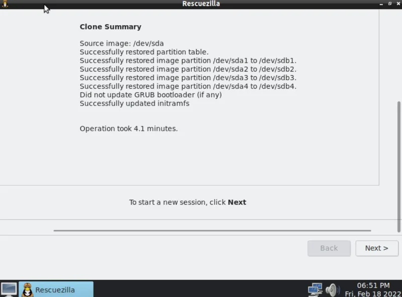 Rescuezilla를 사용하여 Linux 하드 드라이브를 복제하는 방법