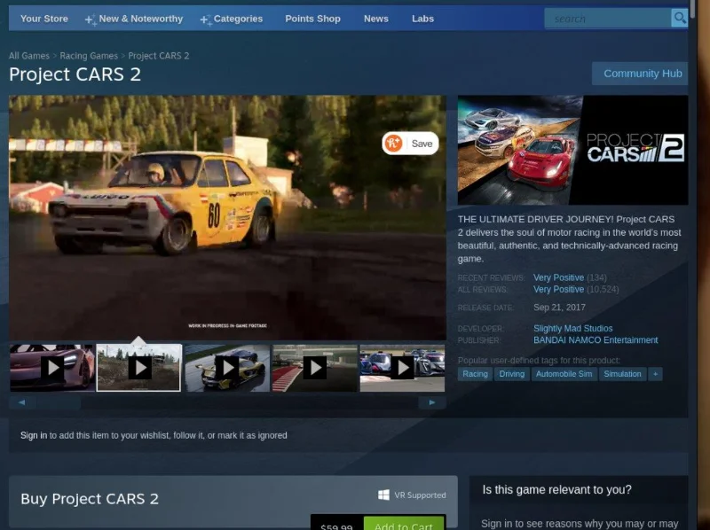 Linux에서 Project CARS 2를 플레이하는 방법