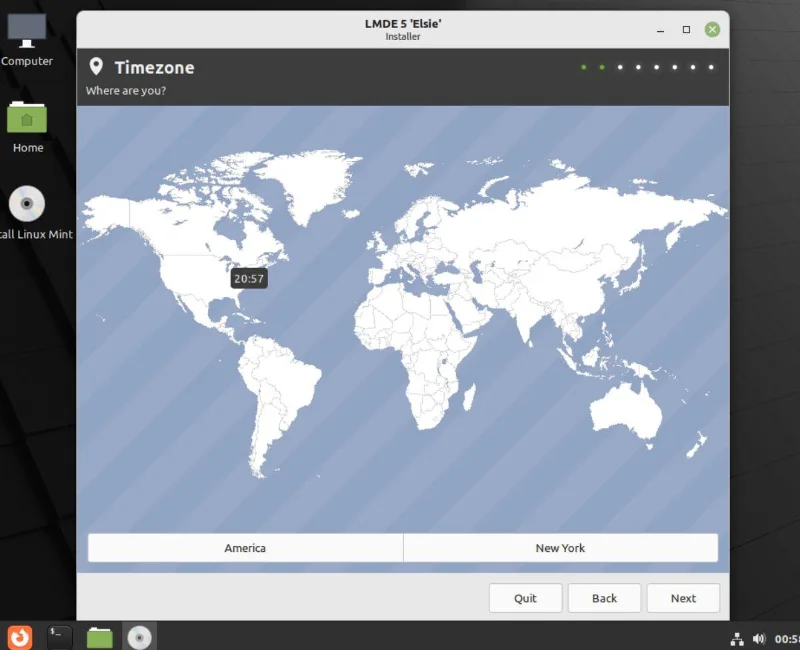 كيفية تثبيت Linux Mint Debian الإصدار 5 "Elsie"