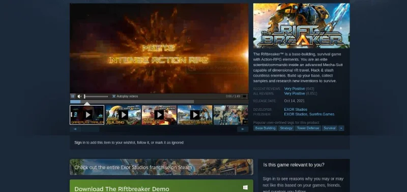 Come giocare a The Riftbreaker su Linux