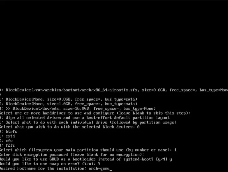 Cum se utilizează Archinstall pe Linux